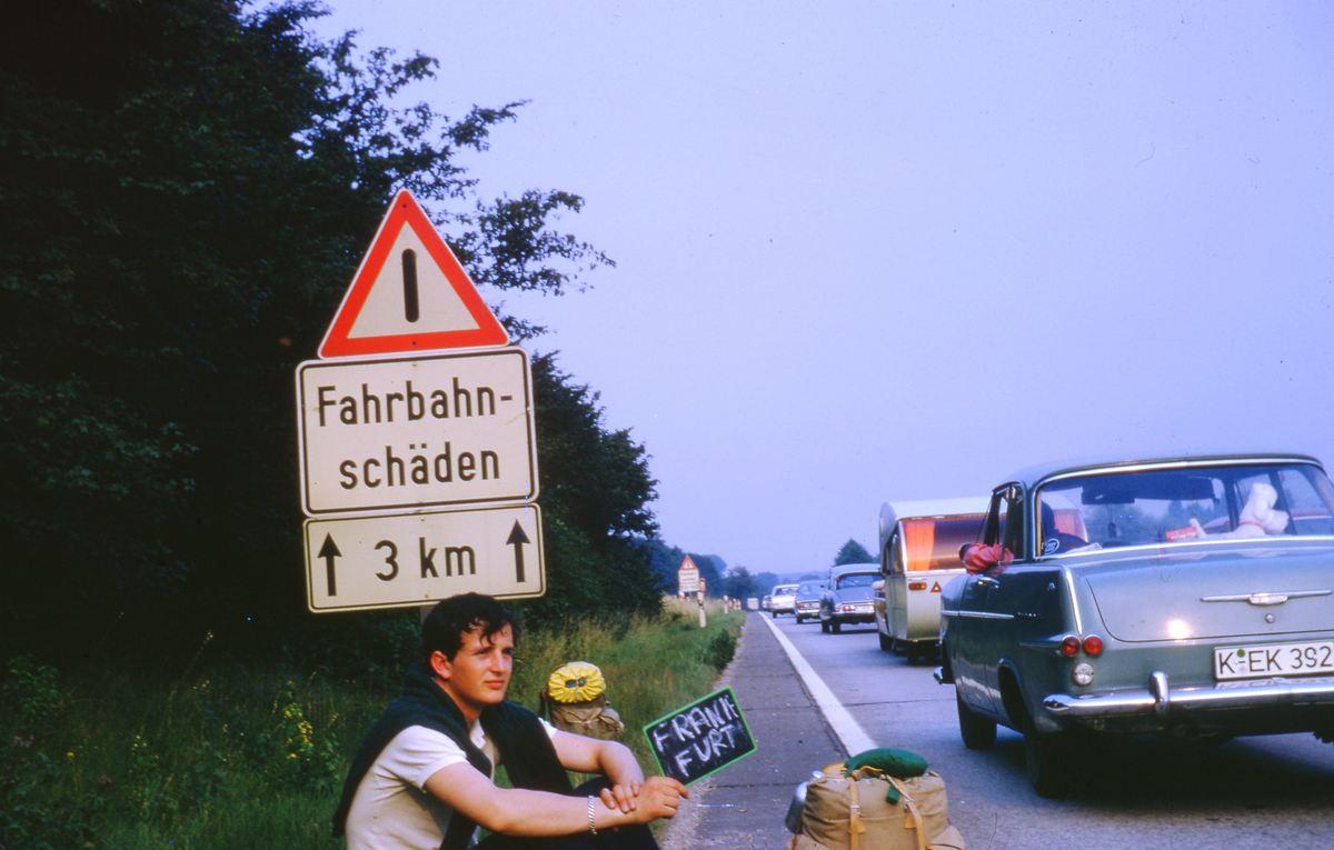 Pause improvisée le long des nationales