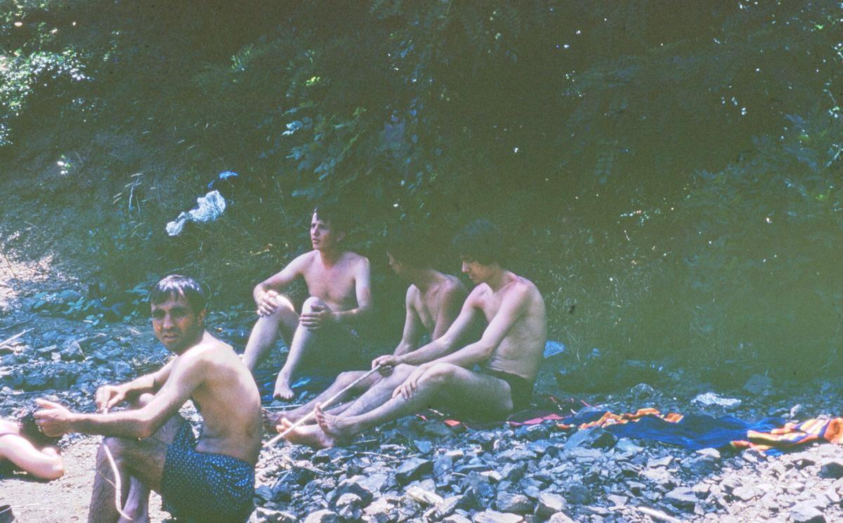  Sur les bords du lac : Jo, Gino, Alain et moi